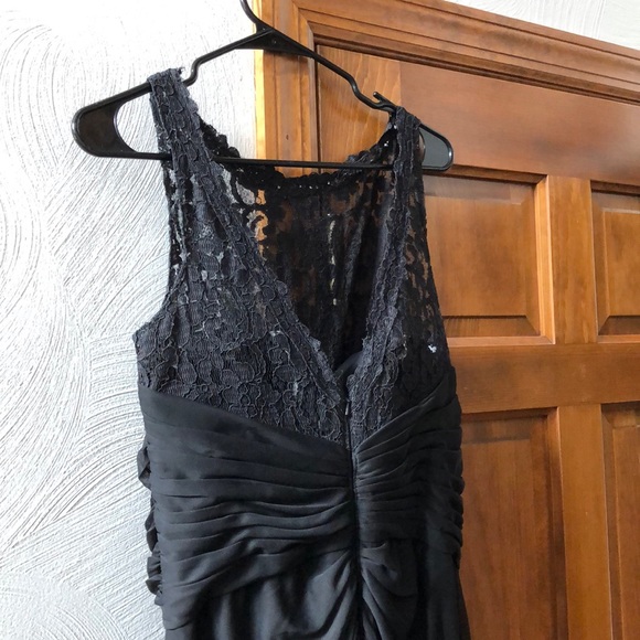 Black David’s Bridal Bridesmaid Gown - Picture 2 of 6